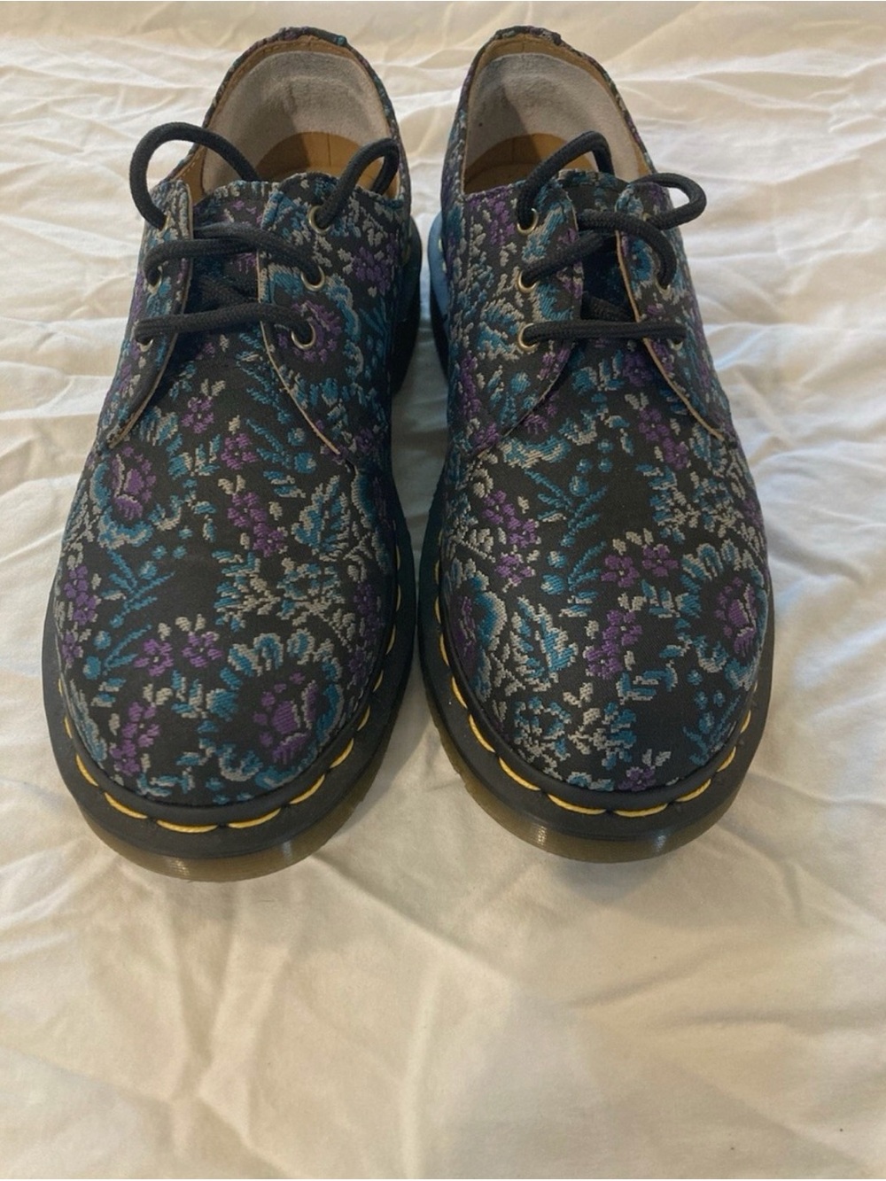 Dr. Martens Floral Jacquard Oxfords, Women’s size 7